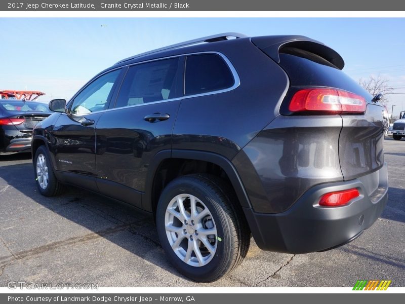 Granite Crystal Metallic / Black 2017 Jeep Cherokee Latitude