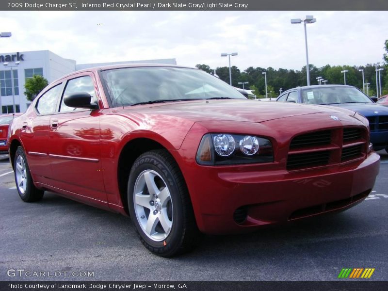 Inferno Red Crystal Pearl / Dark Slate Gray/Light Slate Gray 2009 Dodge Charger SE