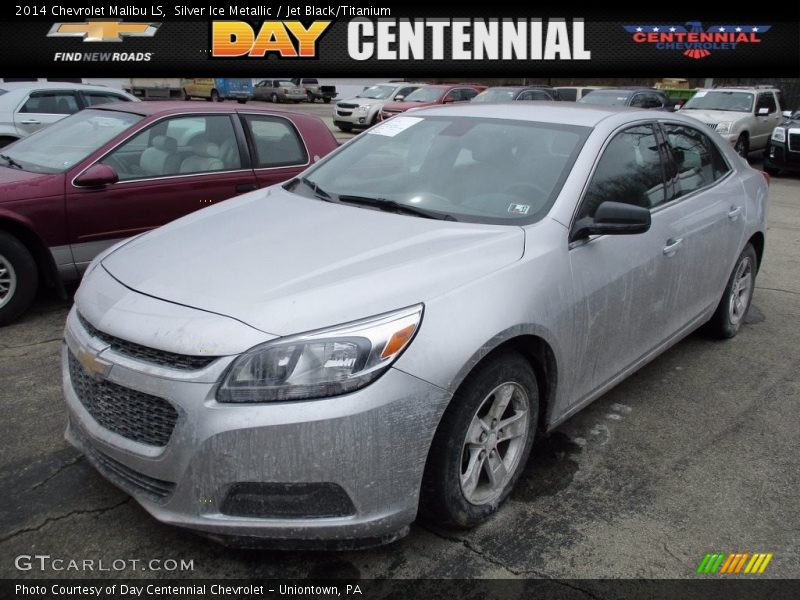 Silver Ice Metallic / Jet Black/Titanium 2014 Chevrolet Malibu LS