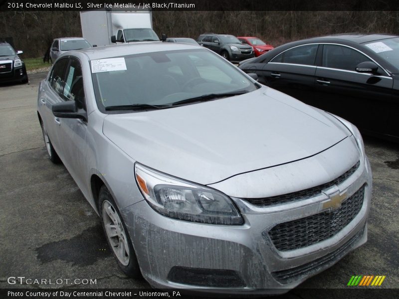 Silver Ice Metallic / Jet Black/Titanium 2014 Chevrolet Malibu LS
