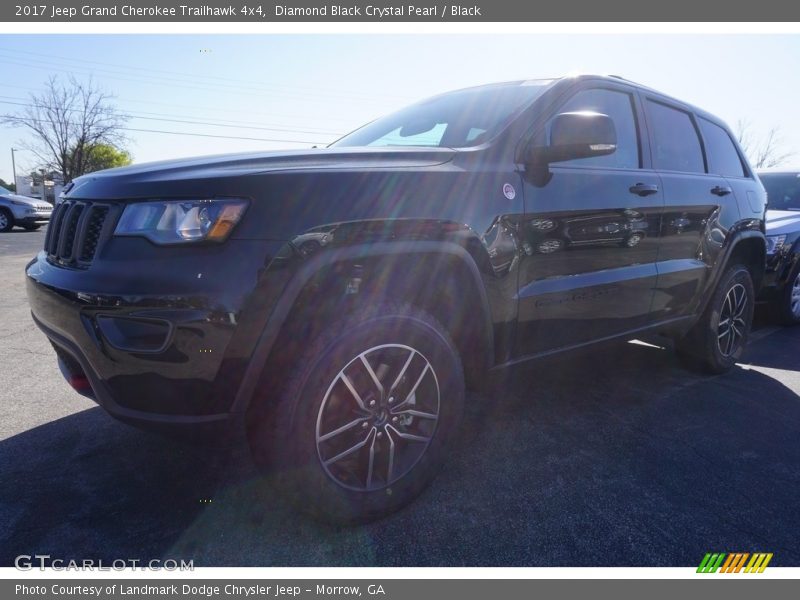 Diamond Black Crystal Pearl / Black 2017 Jeep Grand Cherokee Trailhawk 4x4
