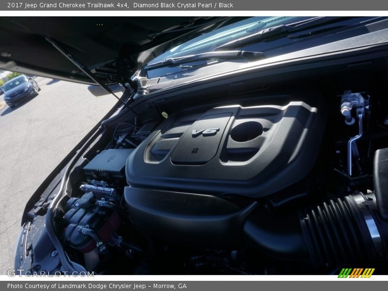 Diamond Black Crystal Pearl / Black 2017 Jeep Grand Cherokee Trailhawk 4x4