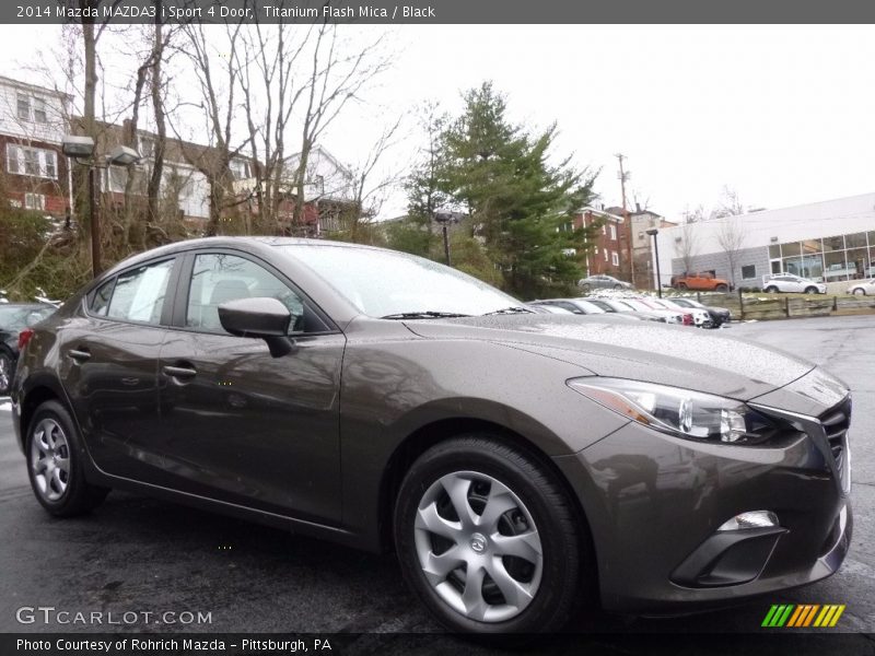 Titanium Flash Mica / Black 2014 Mazda MAZDA3 i Sport 4 Door