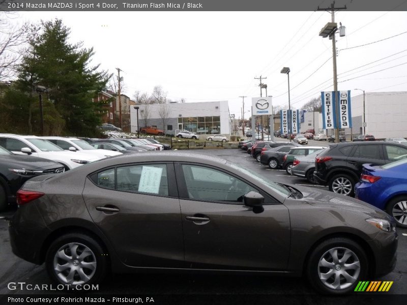 Titanium Flash Mica / Black 2014 Mazda MAZDA3 i Sport 4 Door