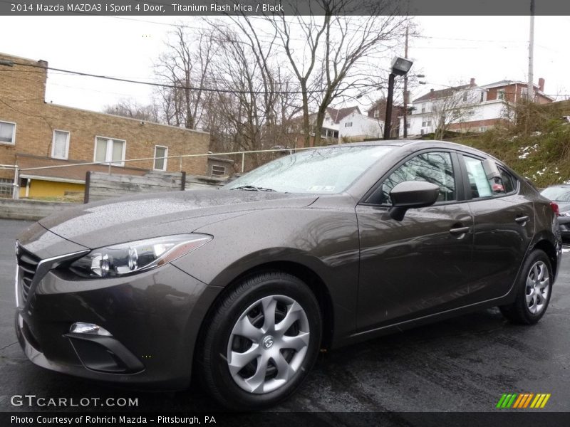 Titanium Flash Mica / Black 2014 Mazda MAZDA3 i Sport 4 Door