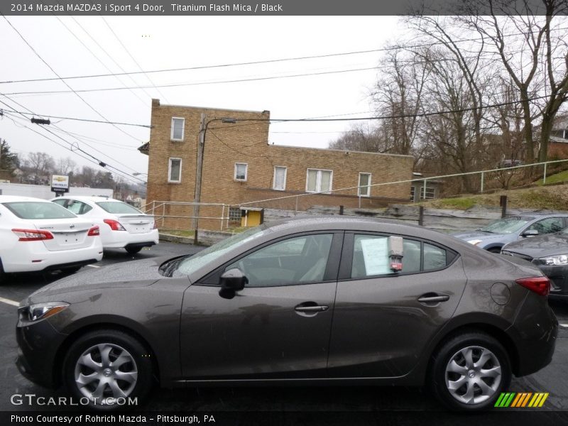 Titanium Flash Mica / Black 2014 Mazda MAZDA3 i Sport 4 Door