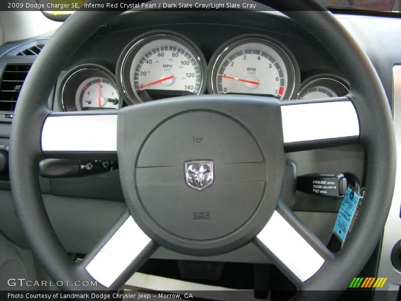 Inferno Red Crystal Pearl / Dark Slate Gray/Light Slate Gray 2009 Dodge Charger SE