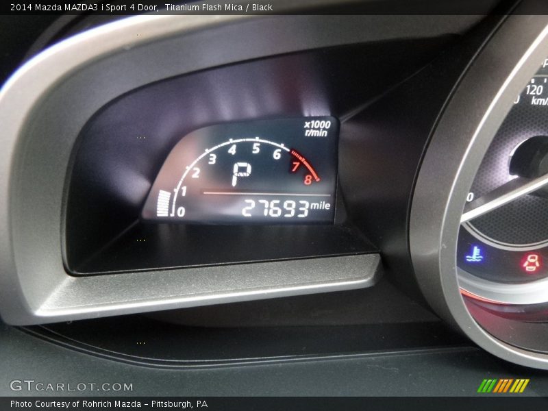 Titanium Flash Mica / Black 2014 Mazda MAZDA3 i Sport 4 Door