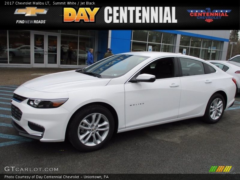 Summit White / Jet Black 2017 Chevrolet Malibu LT