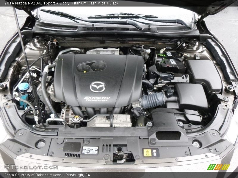 Titanium Flash Mica / Black 2014 Mazda MAZDA3 i Sport 4 Door