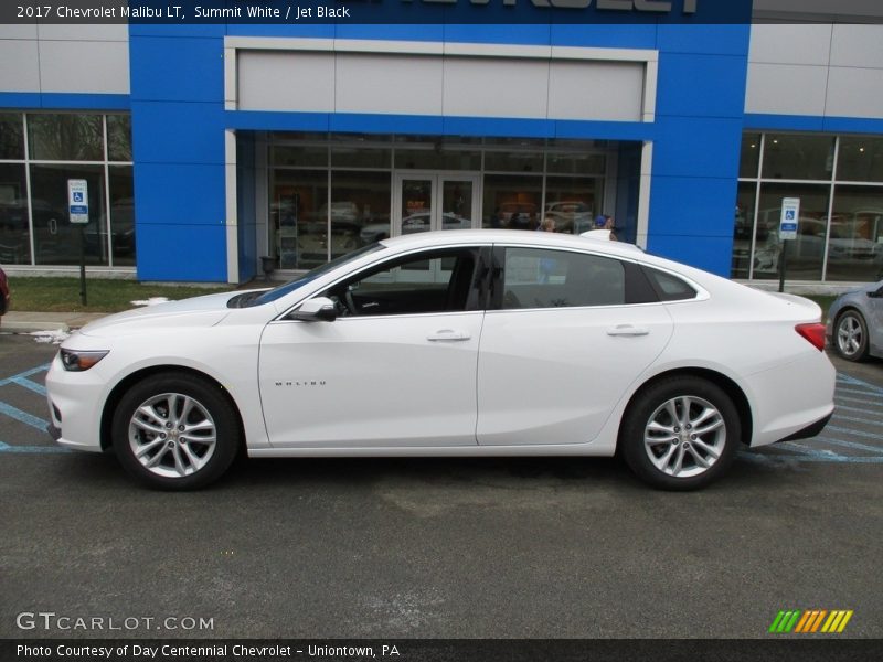 Summit White / Jet Black 2017 Chevrolet Malibu LT