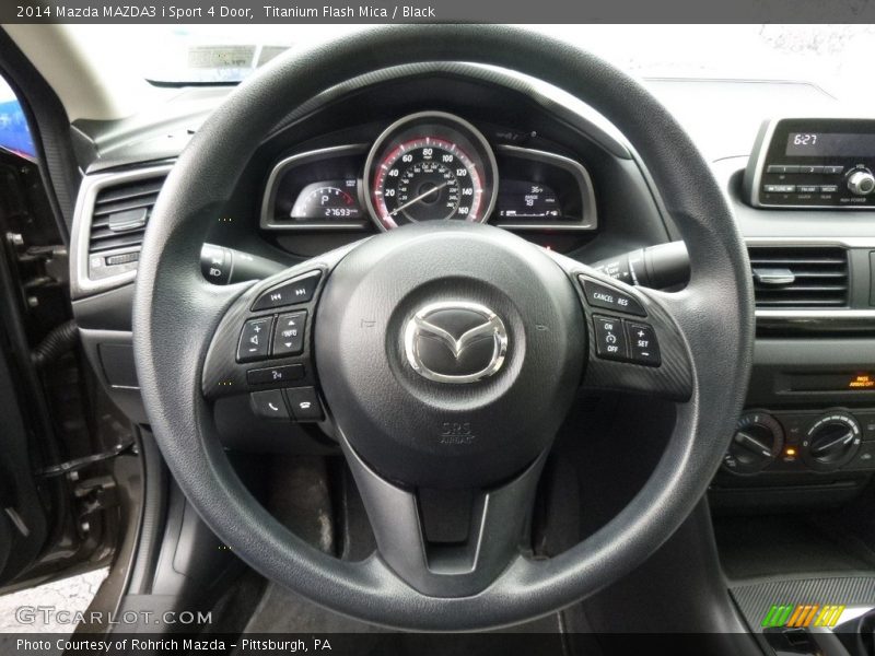 Titanium Flash Mica / Black 2014 Mazda MAZDA3 i Sport 4 Door