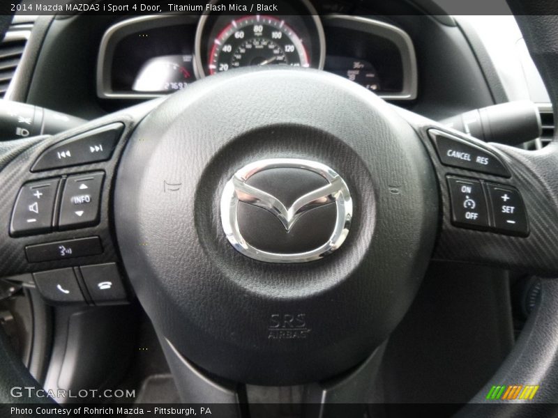 Titanium Flash Mica / Black 2014 Mazda MAZDA3 i Sport 4 Door