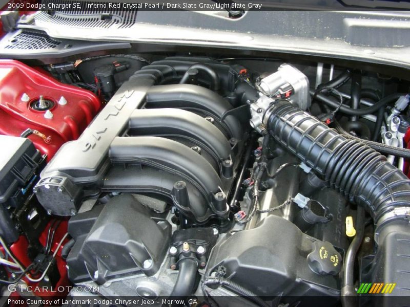 Inferno Red Crystal Pearl / Dark Slate Gray/Light Slate Gray 2009 Dodge Charger SE