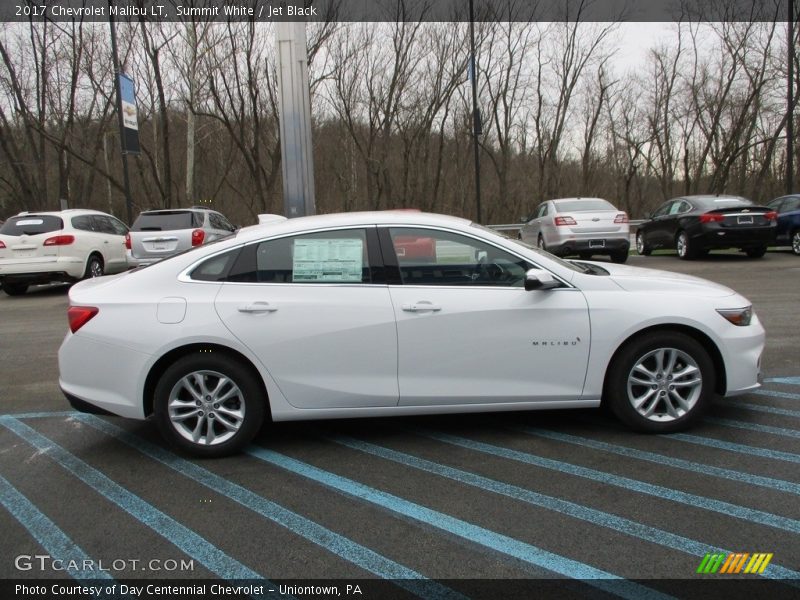 Summit White / Jet Black 2017 Chevrolet Malibu LT