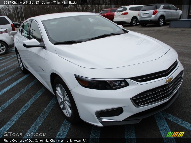 Summit White / Jet Black 2017 Chevrolet Malibu LT