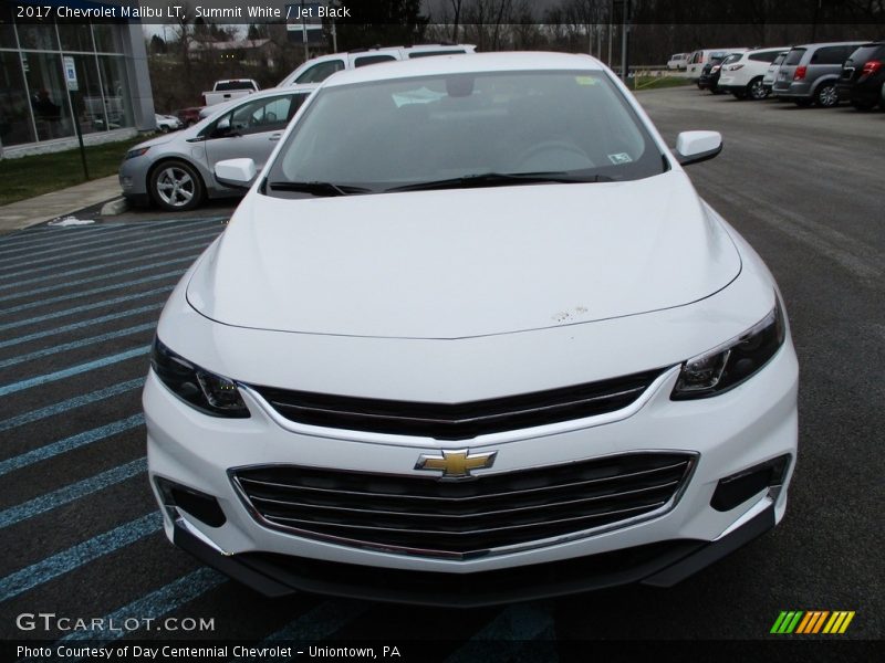 Summit White / Jet Black 2017 Chevrolet Malibu LT