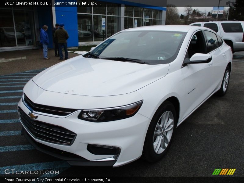 Summit White / Jet Black 2017 Chevrolet Malibu LT