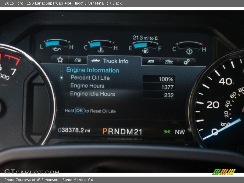 Ingot Silver Metallic / Black 2015 Ford F150 Lariat SuperCab 4x4