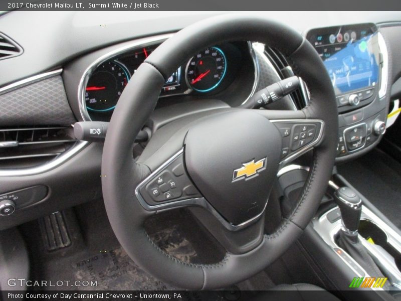 Summit White / Jet Black 2017 Chevrolet Malibu LT