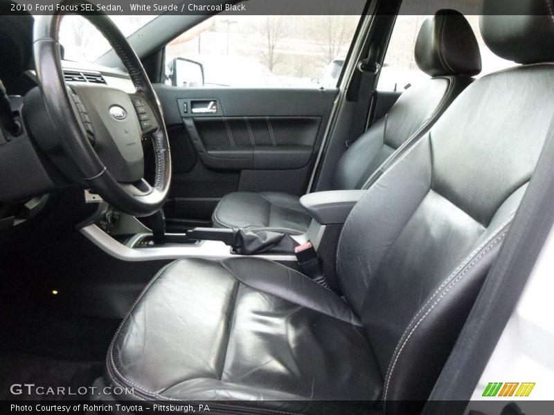 White Suede / Charcoal Black 2010 Ford Focus SEL Sedan