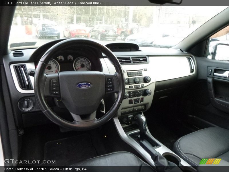 White Suede / Charcoal Black 2010 Ford Focus SEL Sedan