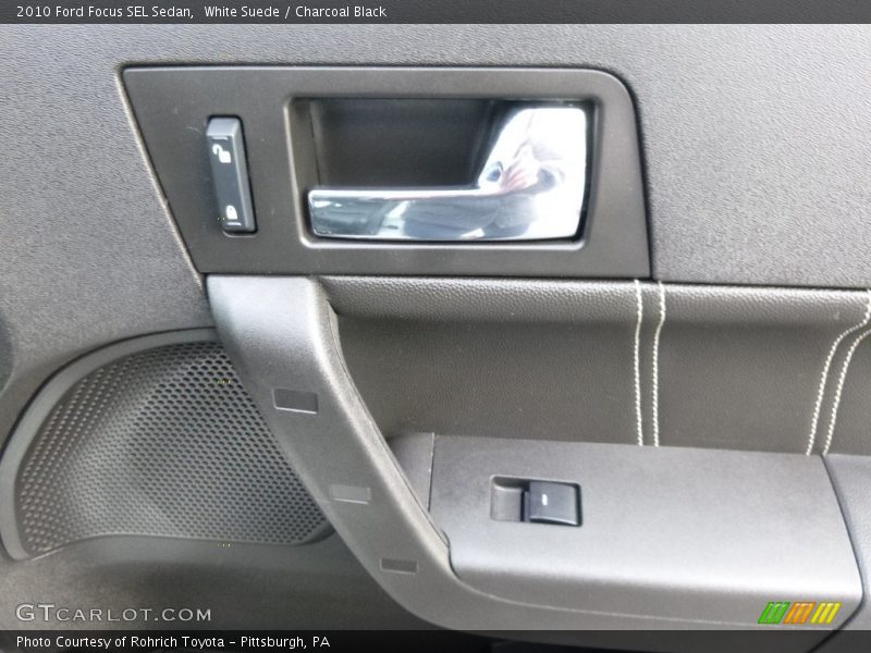 White Suede / Charcoal Black 2010 Ford Focus SEL Sedan