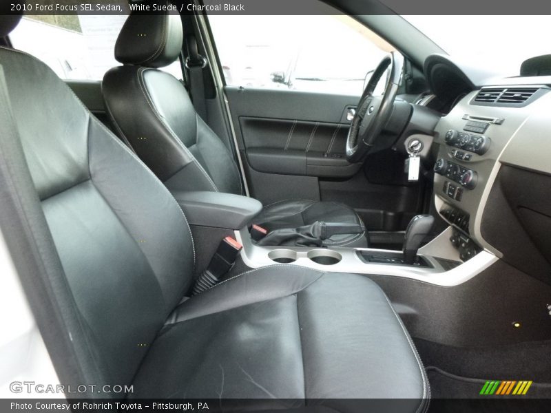 White Suede / Charcoal Black 2010 Ford Focus SEL Sedan