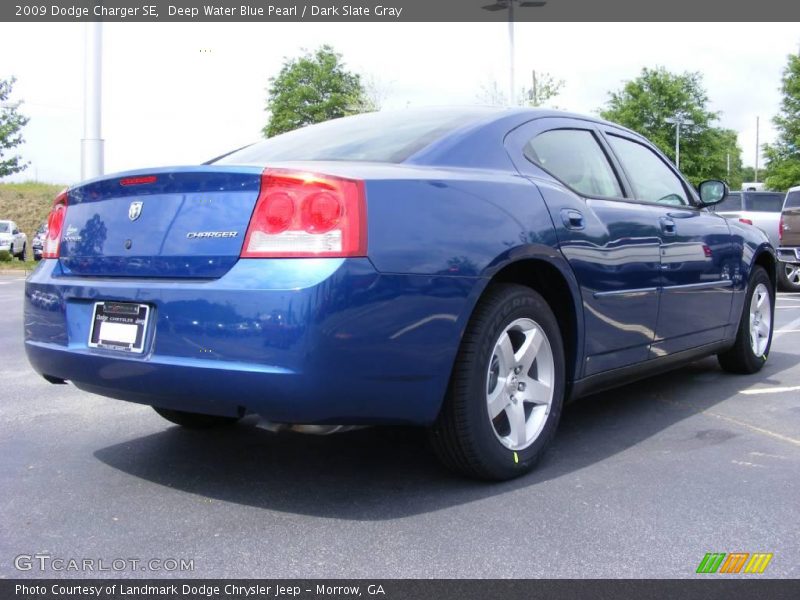 Deep Water Blue Pearl / Dark Slate Gray 2009 Dodge Charger SE