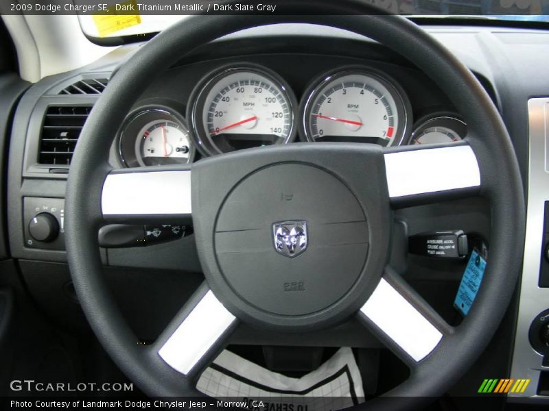 Dark Titanium Metallic / Dark Slate Gray 2009 Dodge Charger SE