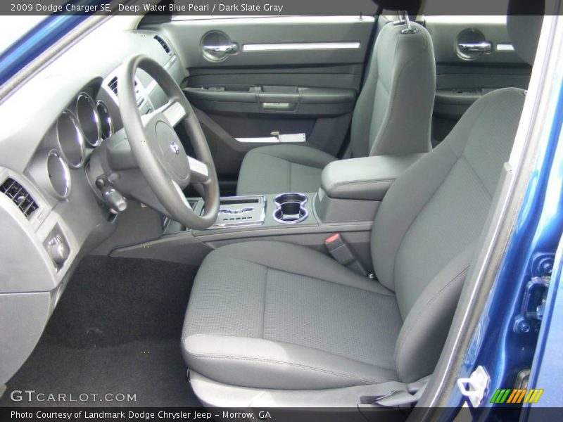 Deep Water Blue Pearl / Dark Slate Gray 2009 Dodge Charger SE