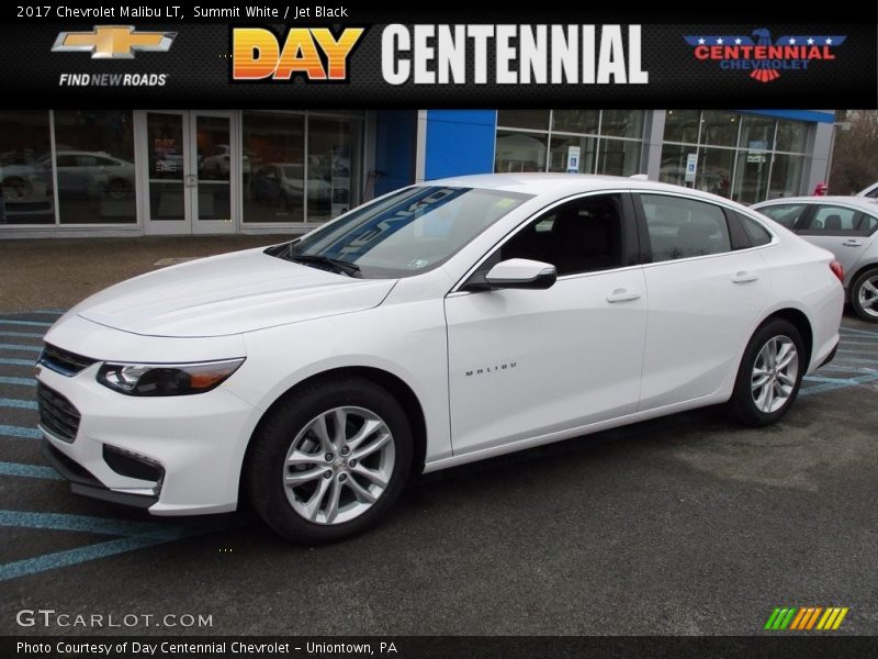 Summit White / Jet Black 2017 Chevrolet Malibu LT