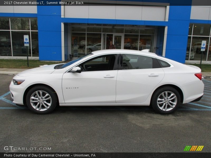 Summit White / Jet Black 2017 Chevrolet Malibu LT