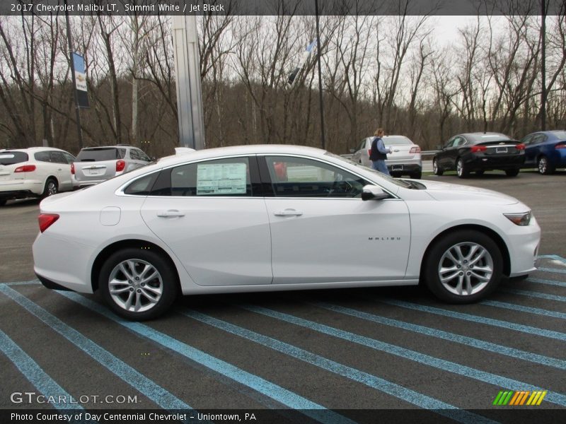 Summit White / Jet Black 2017 Chevrolet Malibu LT