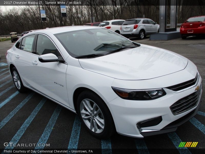 Summit White / Jet Black 2017 Chevrolet Malibu LT