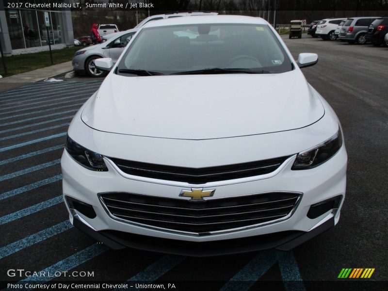 Summit White / Jet Black 2017 Chevrolet Malibu LT