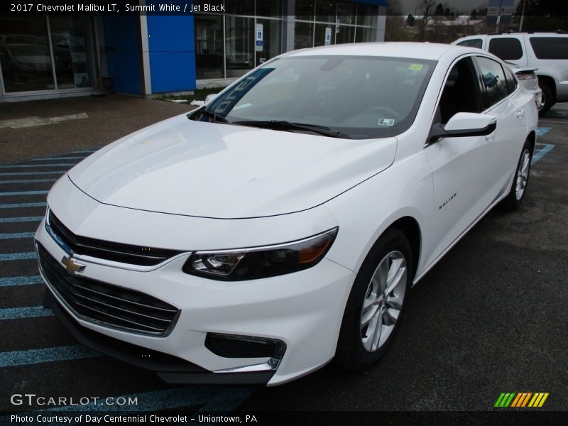 Summit White / Jet Black 2017 Chevrolet Malibu LT