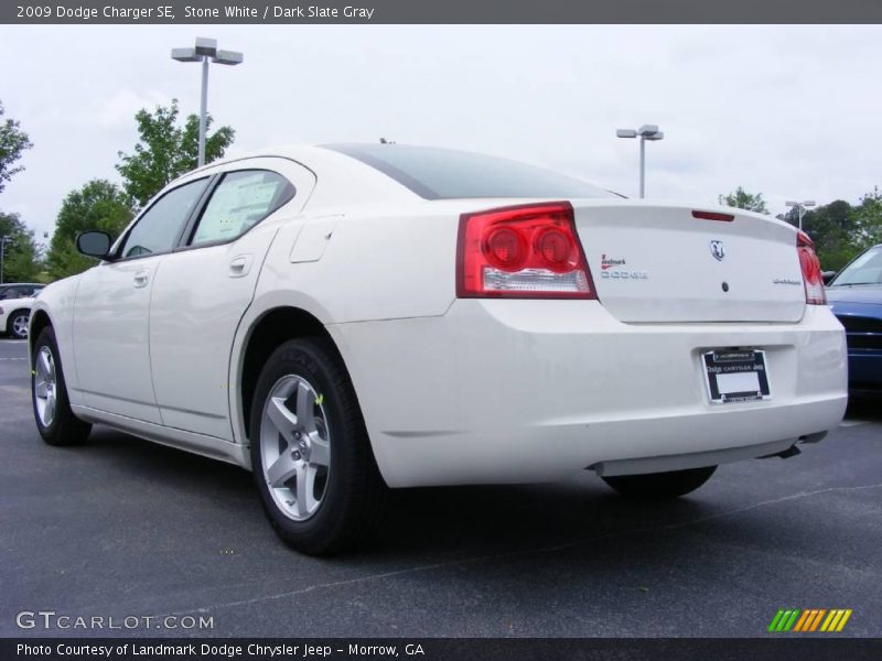 Stone White / Dark Slate Gray 2009 Dodge Charger SE