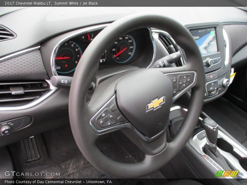 Summit White / Jet Black 2017 Chevrolet Malibu LT