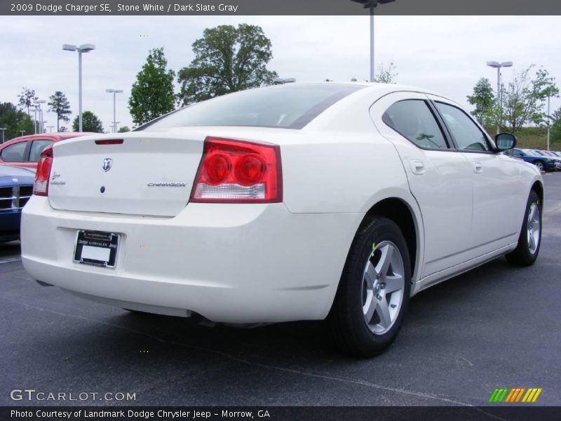 Stone White / Dark Slate Gray 2009 Dodge Charger SE