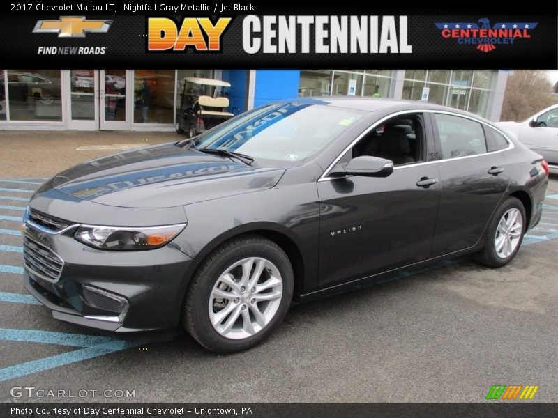 Nightfall Gray Metallic / Jet Black 2017 Chevrolet Malibu LT