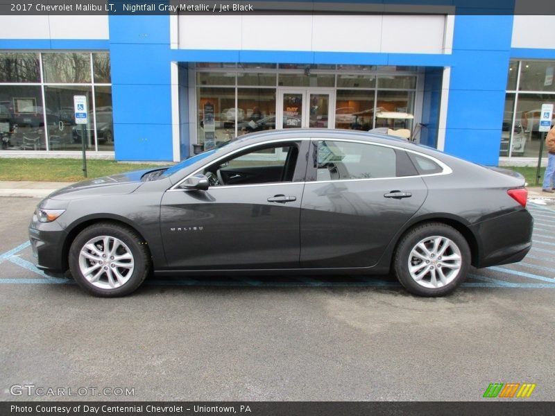 Nightfall Gray Metallic / Jet Black 2017 Chevrolet Malibu LT