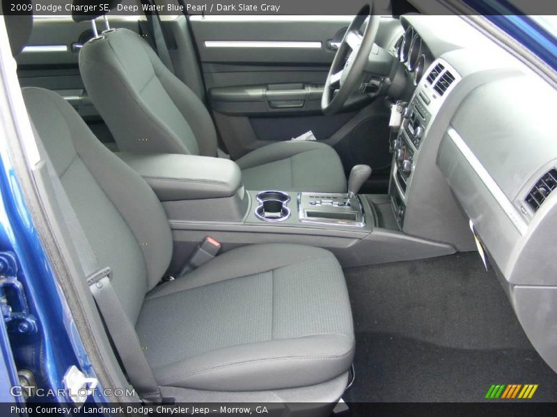 Deep Water Blue Pearl / Dark Slate Gray 2009 Dodge Charger SE