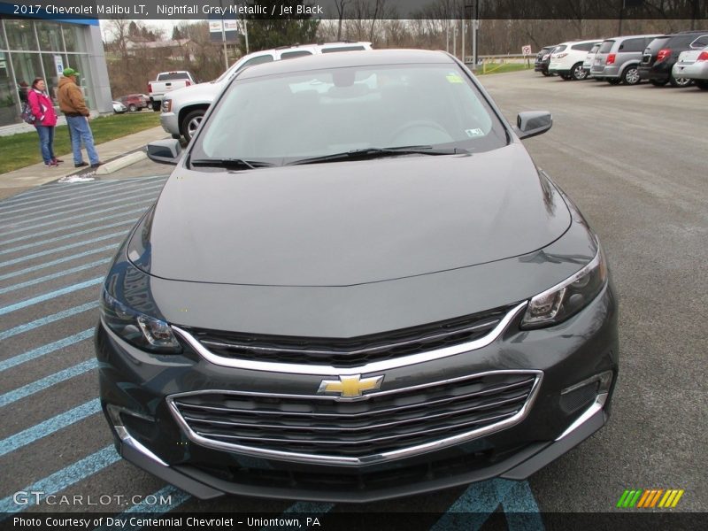 Nightfall Gray Metallic / Jet Black 2017 Chevrolet Malibu LT