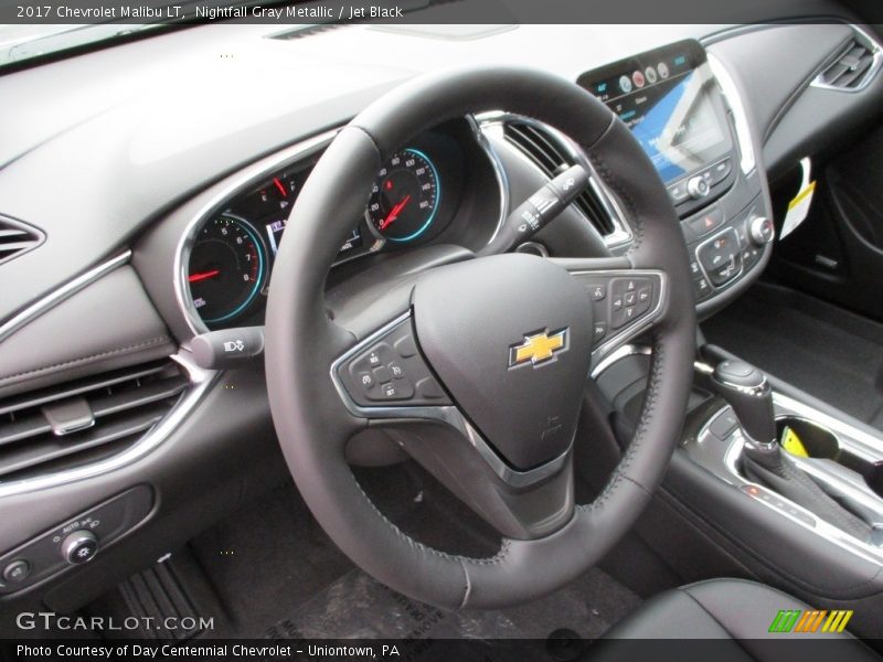 Nightfall Gray Metallic / Jet Black 2017 Chevrolet Malibu LT