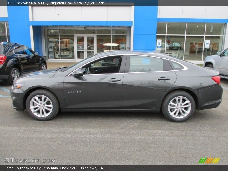 Nightfall Gray Metallic / Jet Black 2017 Chevrolet Malibu LT