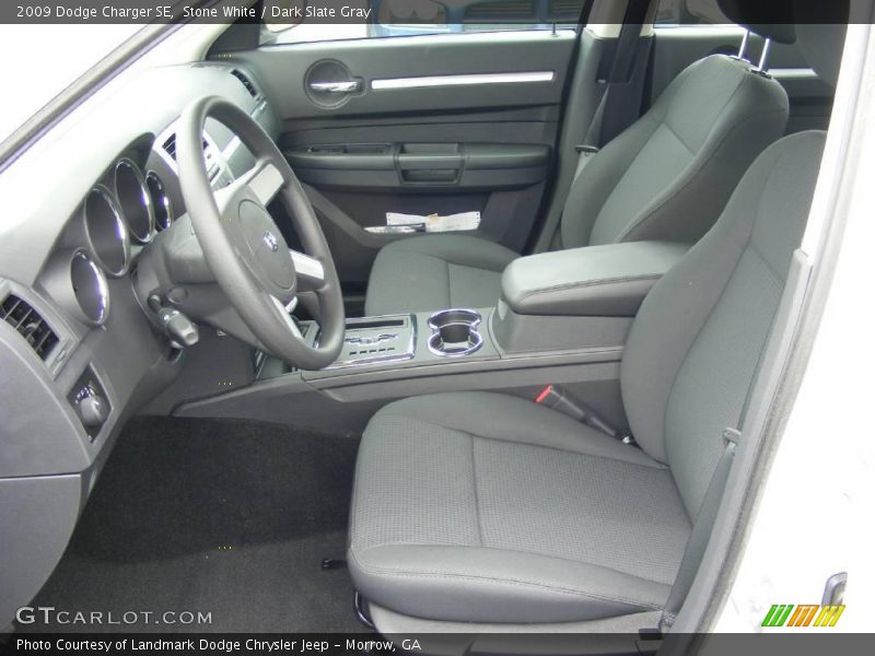 Stone White / Dark Slate Gray 2009 Dodge Charger SE