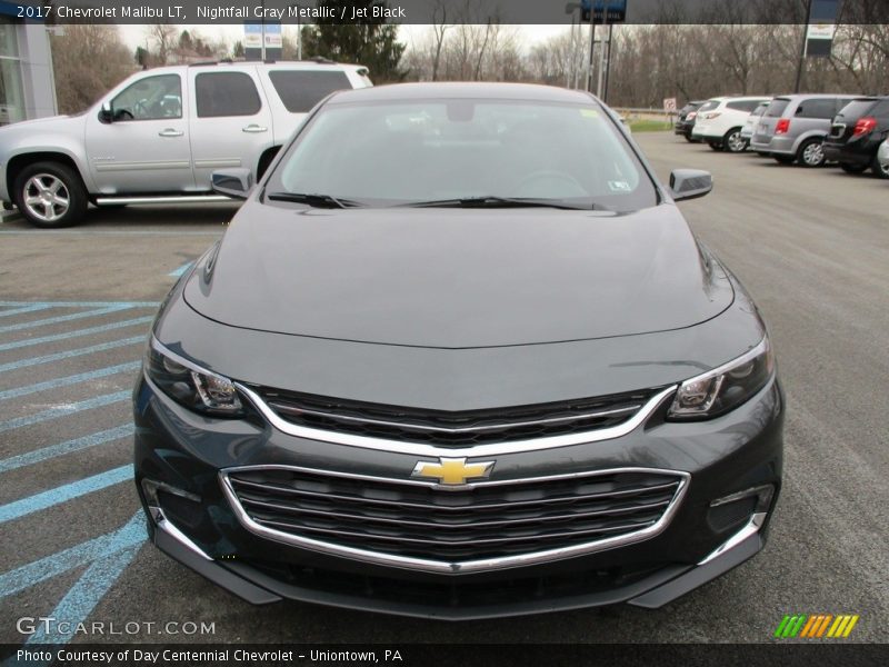 Nightfall Gray Metallic / Jet Black 2017 Chevrolet Malibu LT