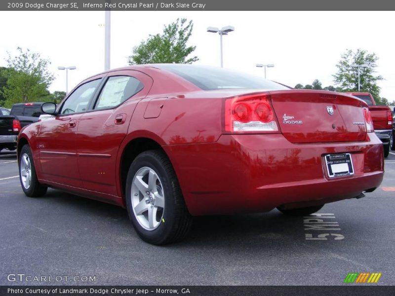 Inferno Red Crystal Pearl / Dark Slate Gray 2009 Dodge Charger SE