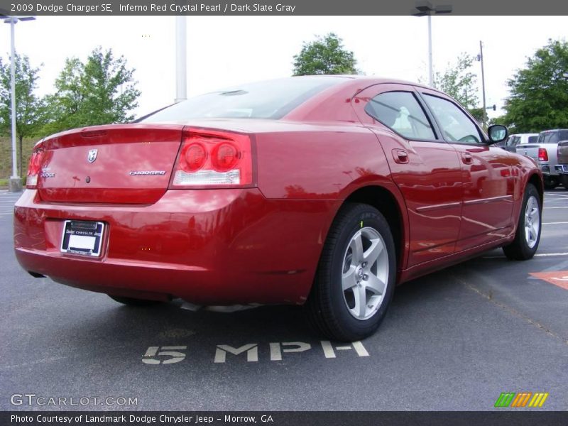 Inferno Red Crystal Pearl / Dark Slate Gray 2009 Dodge Charger SE